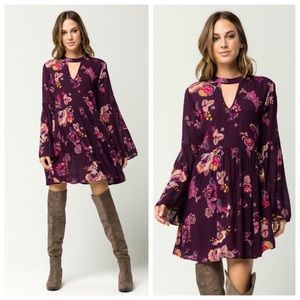 ❤️Burgundy floral dress